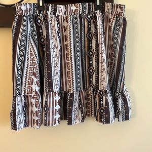 Boho Shein mini skirt